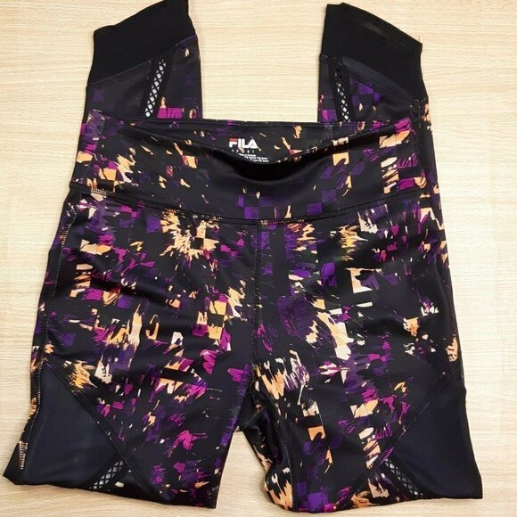 Fila Sport Women’s Geometric Leggings. Medium - Picture 1 of 7